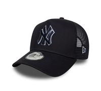 New Era Adult's 9Forty Trucker Outline MLB New York Yankees Trucker Baseball Cap Hat Navy