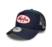 New Era Adult's 9Forty Trucker Oval Foam Patch Trucker Baseball Cap Hat Navy
