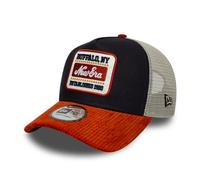 New Era Adults 9Forty Trucker Patch Cord Snapback Baseball Cap Hat Navy