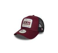 New Era Adult's 9Forty Trucker Patch Trucker Baseball Cap Hat Dark Red