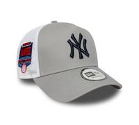 New Era Mlb New York Yankees Side Patch 9forty Aframe Trucker Cap Grey