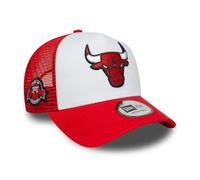 New Era Nba Chicago Bulls Side Patch 9 Forty Aframe Trucker Cap Red