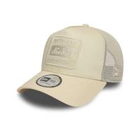 New Era Adult's 9Forty Trucker Tonal Patch Trucker Baseball Cap Hat Light Beige