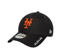 New Era Mlb 9forty New York Mets Visor Script Cap Black
