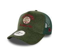 New Era Adult's 9FortyTrucker Cord Graphic Branded Baseball Cap Hat Dark Green
