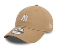 New Era Adult's 9Twenty Mini Logo MLB New York Yankees Baseball Cap Hat Light Beige