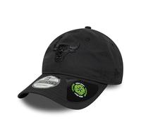 New Era Adult's 9Twenty Recycled Tonal NBA Chicago Bulls Baseball Cap Hat Black