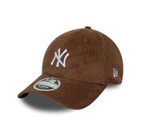 NEW ERA NEW YORK YANKEES BASEBALL CAP.9FORTY M CROWN BROWN CORD SNAPBACK HAT W25