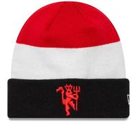 New Era Adult Knit Beanie Hat Flag Cuff Manchester United FC Black