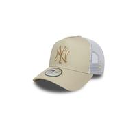 New Era Mlb New York Yankees 9forty Aframe Trucker Cap Beige