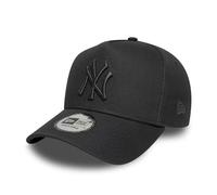 New Era Adult's MLB New York Yankees Baseball Cap Hat Dark Grey 9FORTY E-Frame Snapback Curved Visor Cotton