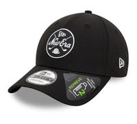 NEW ERA GOLF BASEBALL CAP.9FORTY MONO REPREVE HERITAGE BLACK ADJUSTABLE HAT S25