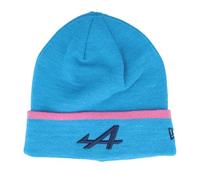 New Era Alpine F1, Official Merchandise, Cuff, Knit, Beanie Hat, Stripe, Adults, Unisex, Driver Edition, Esteban Ocon, Black