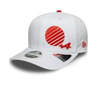 New Era Alpine F1 Team, Official 2025 Collection, Japan Suzuka Special Edition Baseball Cap, White, Red, Adjustable