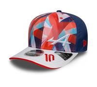 New Era Alpine F1 Team, Official 2025 Collection, Pierre Gasly Drivers Silverstone Special Edition Baseball Cap, White, Adjustable