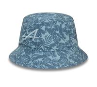 New Era Alpine Racing Floral All Over Print Pastel Blue Navy Bucket Hat (UK, Alpha, M, Blue)