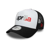 New Era Aprilia Wordmark 9FORTY A-Frame Trucker Adjustable Cap Black One Size