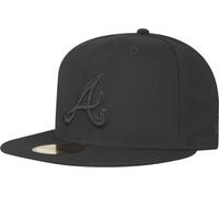 New Era Atlanta Braves Black On Black Cap 59Fifty Fitted Limited Edition