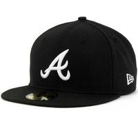 New Era Atlanta Braves Black White Logo Cap 59Fifty Fitted Limited Edition