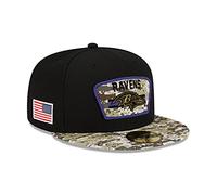New Era Baltimore Ravens NFL On Field 2021 Salute to Service Black 59Fifty Basecap