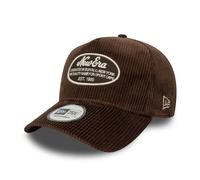 New Era A-Frame Cord Trucker Cap - Brand Patch Brown - One Size