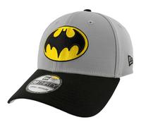 New Era Batman The Animated Series Chest Logo 39Thirty Fitted Hat (UK, Alpha, L, XL, Grey)