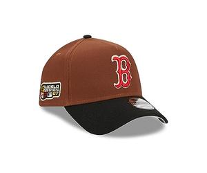 New Era Boston Red Sox MLB Harvest World Series 2007 Brown Black 9Forty A-Frame Snapback Cap - One-Size