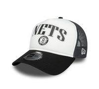 New Era Brooklyn Nets NBA Fan Cap A-Frame Snapback Trucker Cap Black White Basketball Adjustable hat