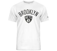 New Era Brooklyn Nets White NBA Team Logo Tee T-Shirt Men M L XL XXL
