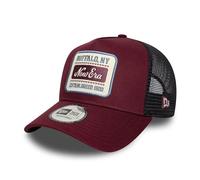 New Era Buffalo NY 9Forty A-Frame Trucker Cap Dark red