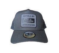 NEW ERA BUFFALO NY NEW YORK TRUCKER CAP.CHARCOAL SNAPBACK MESH BASEBALL HAT S26