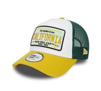 New Era California Trucker Cap A-Frame State Patch Adjustable Snapback mesh Baseball Cap White Yellow Green