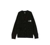 NEW ERA CAP logo-embroidered ribbed-knit cardigan - Black XS-S-M
