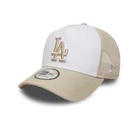 New Era Cap Men's MLB LA Dodgers Team Basic Stone & White Snapback Trucker Hat