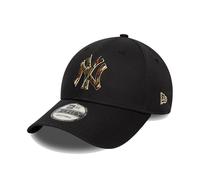 New Era Cap Men's MLB New York Yankees Outline Camo Black 9FORTY Adjustable Hat