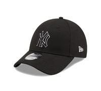 New Era Cap Men's MLB New York Yankees Team Outline Black 9FORTY Adjustable Hat