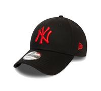New Era Cap Men's MLB NY Yankees Team Basic Black & Red 9FORTY Adjustable Hat