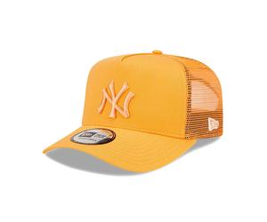 New Era Cap Men's MLB NY Yankees Team Basic Tonal Orange Snapback Trucker Hat