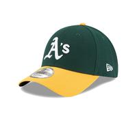 New Era 9Forty Adjustable Curve Cap - Oakland Athletics Front Logo, New Era Side Logo, Velcro Strap