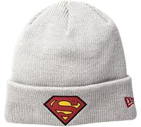 New Era Cap Men's Superman Heather Gray Cuff Knit Beanie, Heather Gray, One size