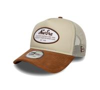 New Era Cap Men's Vintage Script Patch Suede Visor Snapback Trucker Hat