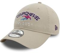 New Era Baseball Cap Courchevel 9TWENTY Washed Beige Ski Alps France One Size W24