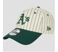 New Era Pinstripe 9TWENTY Cap white cream dark green