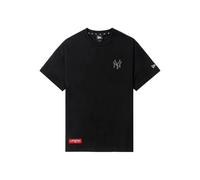 NEW ERA CAP rhinestone-embellished logo T-shirt - Black S-M-L-XL