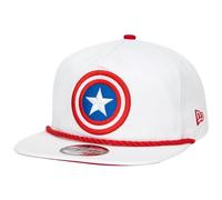 New Era Captain America Logo Adjustable Golfer Rope Hat White