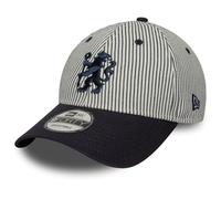 New Era Chelsea FC, Official 2025 Merchandise, Lion Crest Pinstripe, Baseball Cap, Adjustable