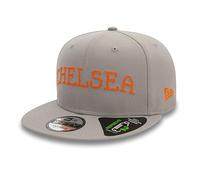 New Era Chelsea FC Repreve Chainstitch Grey 9FIFTY Snapback Baseball Cap (UK, Alpha, M, L, Grey)