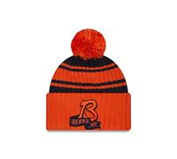 New Era Chicago Bears 2 NFL 2022 Sideline Sport Knit Orange Blue Beanie - One-Size