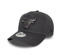 NEW ERA CHICAGO BULLS BASEBALL CAP.9FORTY E FRAME OUTLINE GREY SNAPBACK HAT S25