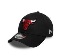New Era Nba Side Script 9forty Mid Crown Chicago Bulls Cap Black
